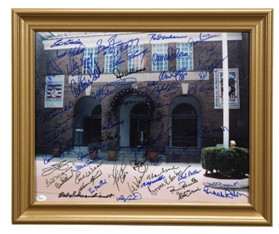 Cooperstown Hall of Fame Museum 16x20 Signed By Over (50) - Mostly Hall of Famers